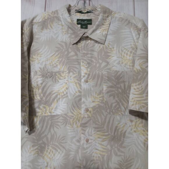 Eddie Bauer Shirt Men's Extra Large Button Front Hawaiian - Picture 3 of 8
